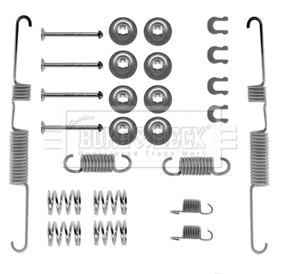 Accessory Kit, brake shoes (BBK6015)