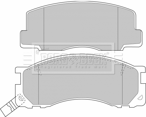 Brake Pad Set, disc brake (BBP1131)