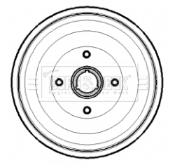 Brake Drum (BBR7189)