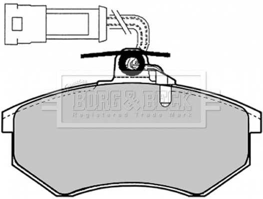 Brake Pad Set, disc brake (BBP1066)