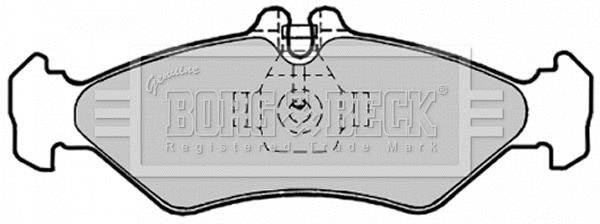 Brake Pad Set, disc brake (BBP1491)