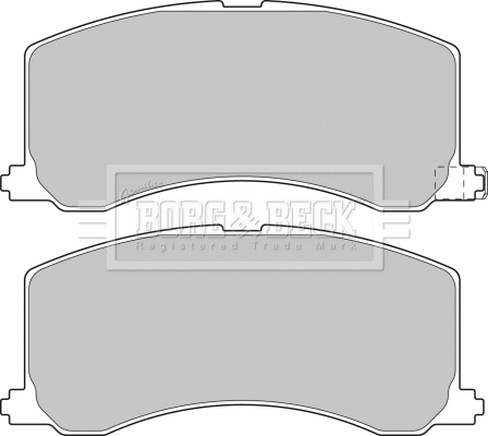 Brake Pad Set, disc brake (BBP1522)