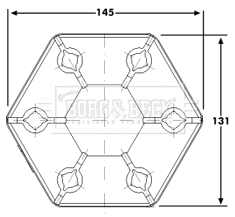 Joint, propshaft (BDC102)