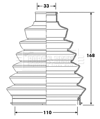 Bellow Kit, drive shaft (BCB6214)
