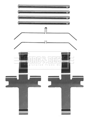 Accessory Kit, disc brake pad (BBK1411)