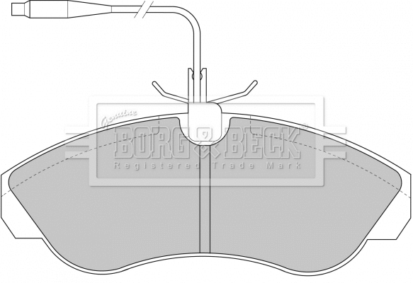 Brake Pad Set, disc brake (BBP1430)