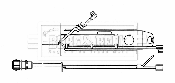 Warning Contact, brake pad wear (BWL33088)
