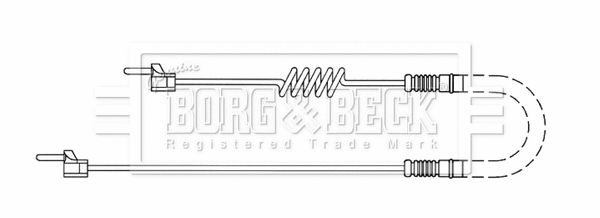 Warning Contact, brake pad wear (BWL33092)