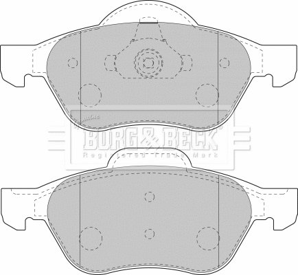 Brake Pad Set, disc brake (BBP1806)