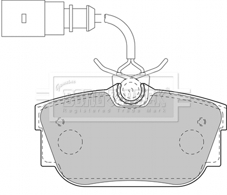 Brake Pad Set, disc brake (BBP2130)