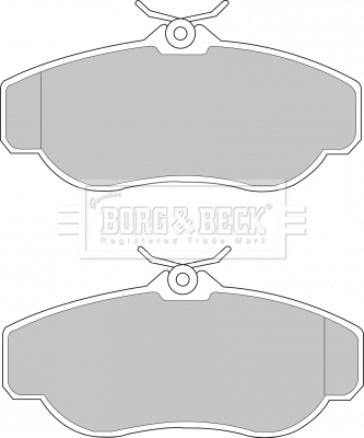 Brake Pad Set, disc brake (BBP1429)