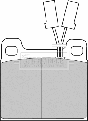 Brake Pad Set, disc brake (BBP1025)