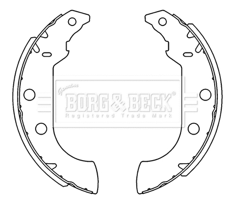 Brake Shoe Set (BBS6231)
