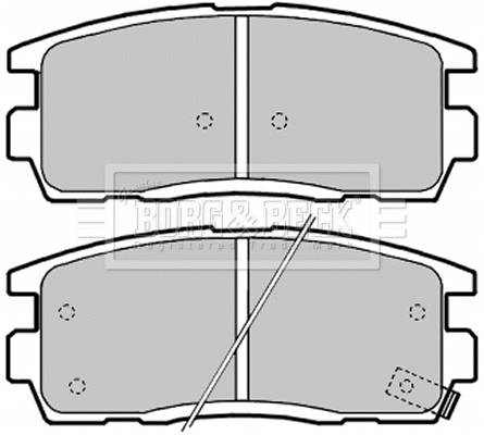 Brake Pad Set, disc brake (BBP2041)