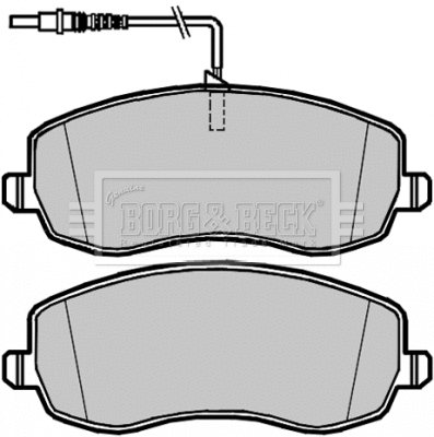 Brake Pad Set, disc brake (BBP2105)