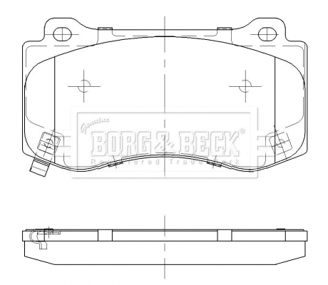 Brake Pad Set, disc brake (BBP2474)