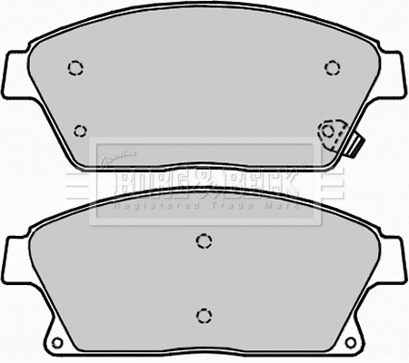 Brake Pad Set, disc brake (BBP2228)