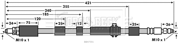 Brake Hose (BBH7591)