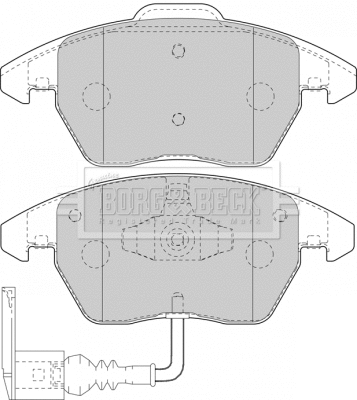Brake Pad Set, disc brake (BBP1876)