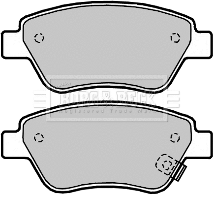 Brake Pad Set, disc brake (BBP2042)