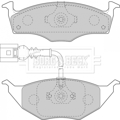 Brake Pad Set, disc brake (BBP2129)