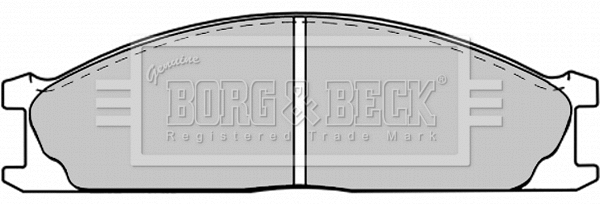 Brake Pad Set, disc brake (BBP1195)