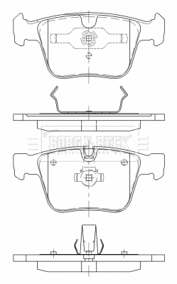Brake Pad Set, disc brake (BBP2470)