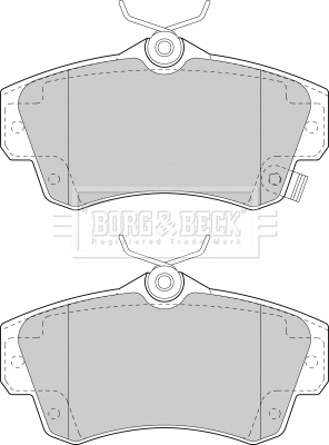 Brake Pad Set, disc brake (BBP1724)