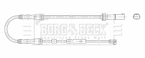 Warning Contact, brake pad wear (BWL3209)