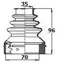Bellow Kit, drive shaft (BCB6141)