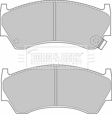 Brake Pad Set, disc brake (BBP1470)
