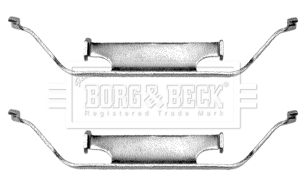 Accessory Kit, disc brake pad (BBK1013)