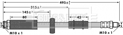 Brake Hose (BBH6909)