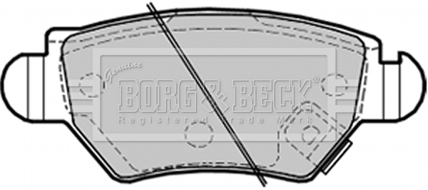 Brake Pad Set, disc brake (BBP1687)