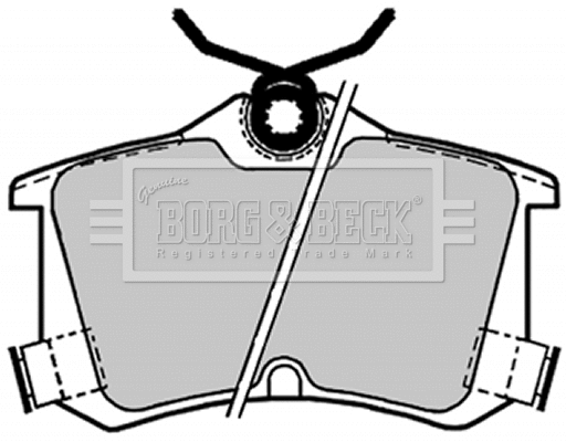 Brake Pad Set, disc brake (BBP1653)