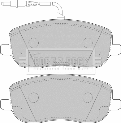 Brake Pad Set, disc brake (BBP1826)