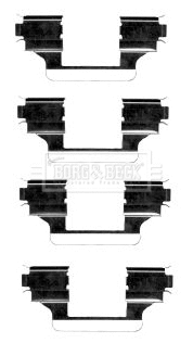 Accessory Kit, disc brake pad (BBK1270)