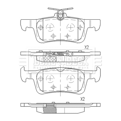 Brake Pad Set, disc brake (BBP2629)