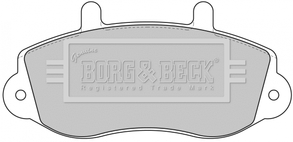 Brake Pad Set, disc brake (BBP1638)