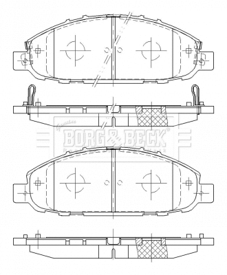 Brake Pad Set, disc brake (BBP2522)
