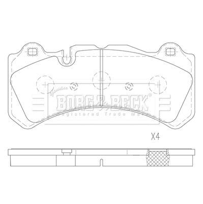 Brake Pad Set, disc brake (BBP2840)