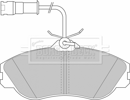Brake Pad Set, disc brake (BBP1324)
