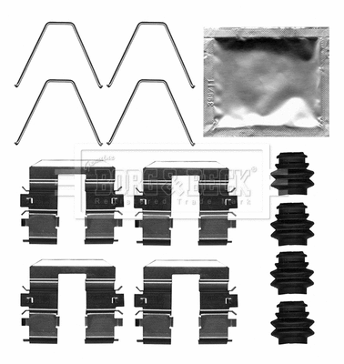 Accessory Kit, disc brake pad (BBK1657)