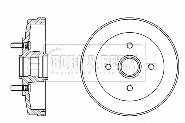 Brake Drum (BBR7249)