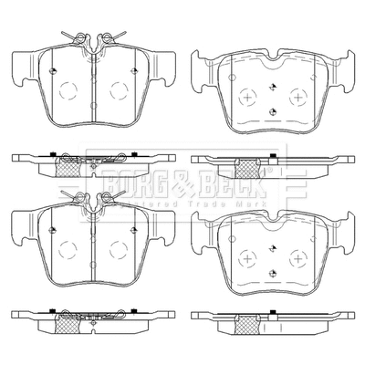 Brake Pad Set, disc brake (BBP2581)