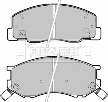 Brake Pad Set, disc brake (BBP1630)