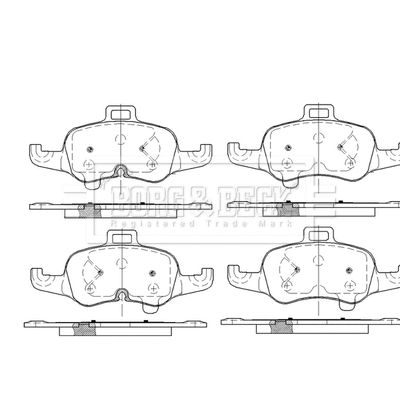 Brake Pad Set, disc brake (BBP2589)