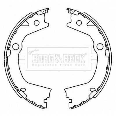 Brake Shoe Set, parking brake (BBS6520)