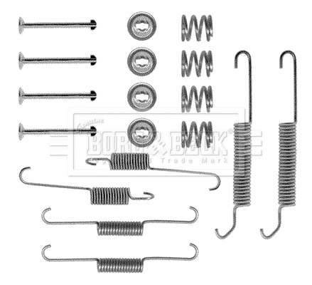 Accessory Kit, brake shoes (BBK6087)