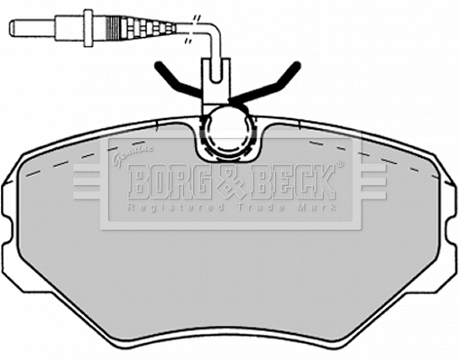 Brake Pad Set, disc brake (BBP1137)